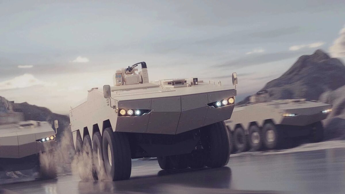 Вариант Tigon 8x8 весит от 32 до 34 тонн в зависимости от конфигурации и поддерживает широкий спектр вариантов вооружения, включая 30-мм автоматические пушки, 105-мм орудия и противотанковые управляемые ракеты. Фото: Hanwha Aerospace