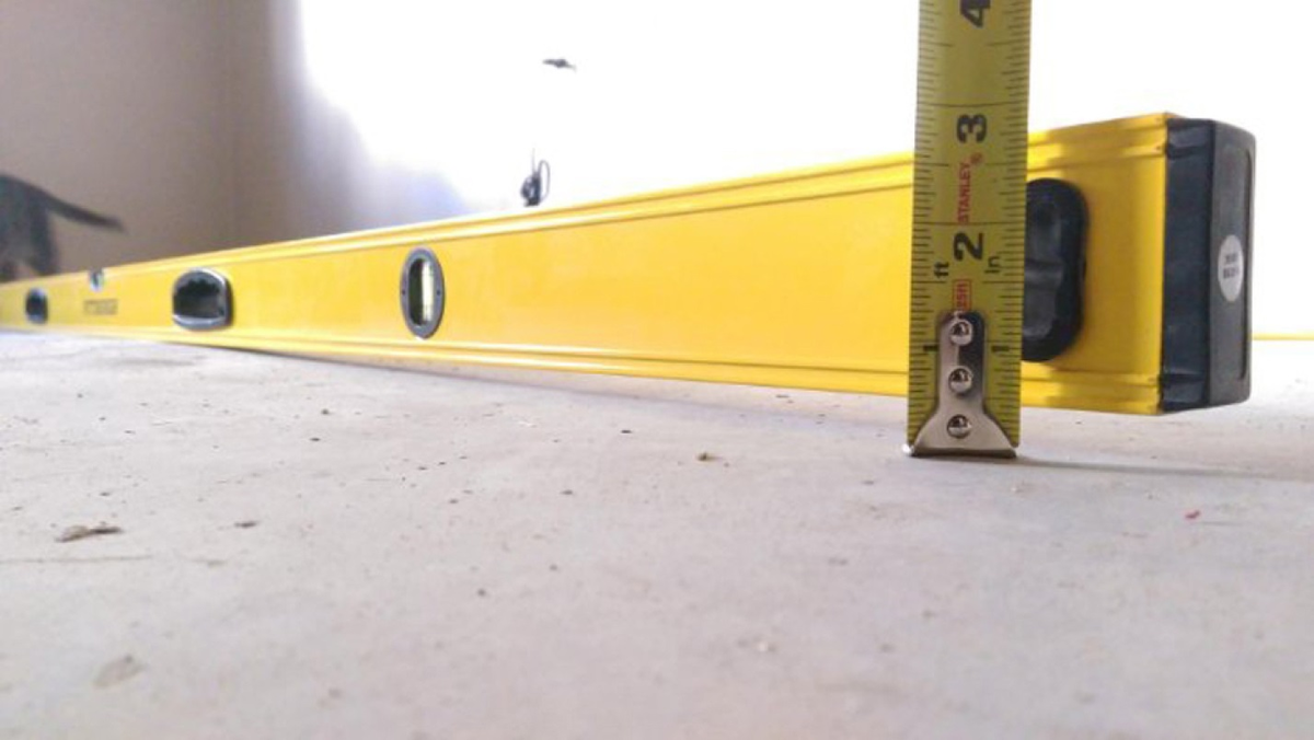 Неровная стяжка пола 