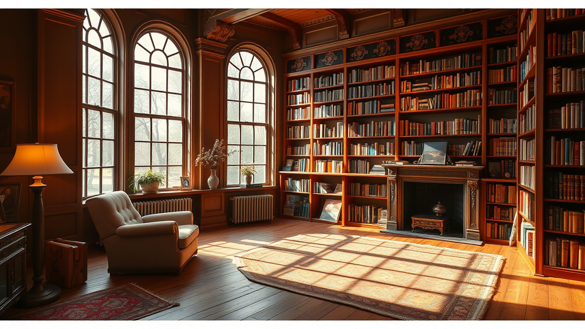 Ваша домашняя библиотека — это не просто хранилище книг, а место, где рождается вдохновение и создаётся уют.