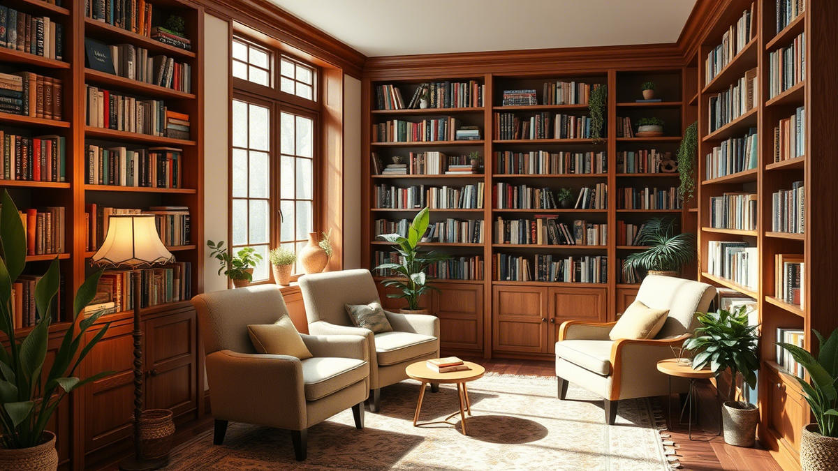 Книги — это не просто источник знаний, но и важная часть уюта в доме. Создание собственной домашней библиотеки позволяет организовать пространство так, чтобы оно было как функциональным, так и эстетически привлекательным. В этой статье мы расскажем, как правильно выбрать место для книги, подобрать мебель, систематизировать коллекцию и создать идеальный книжный уголок.