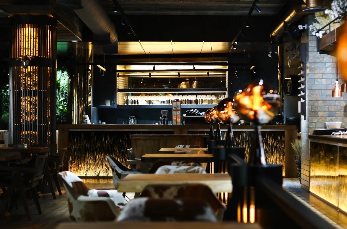 Дизайн интерьера мясного ресторана