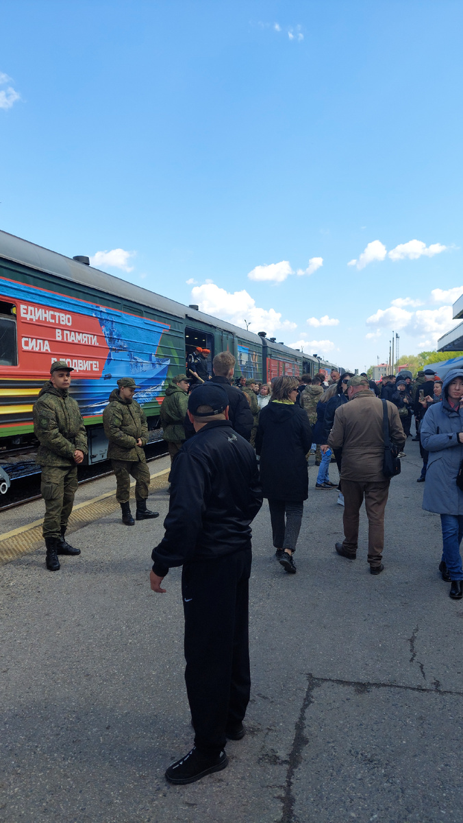 агитационный поезд. Фото автора.