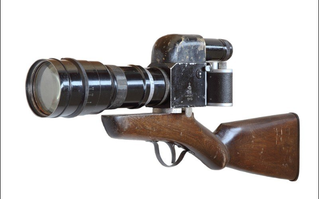 Общий вид ранней модели фоторужья ФС-2 с присоединительной резьбой М39