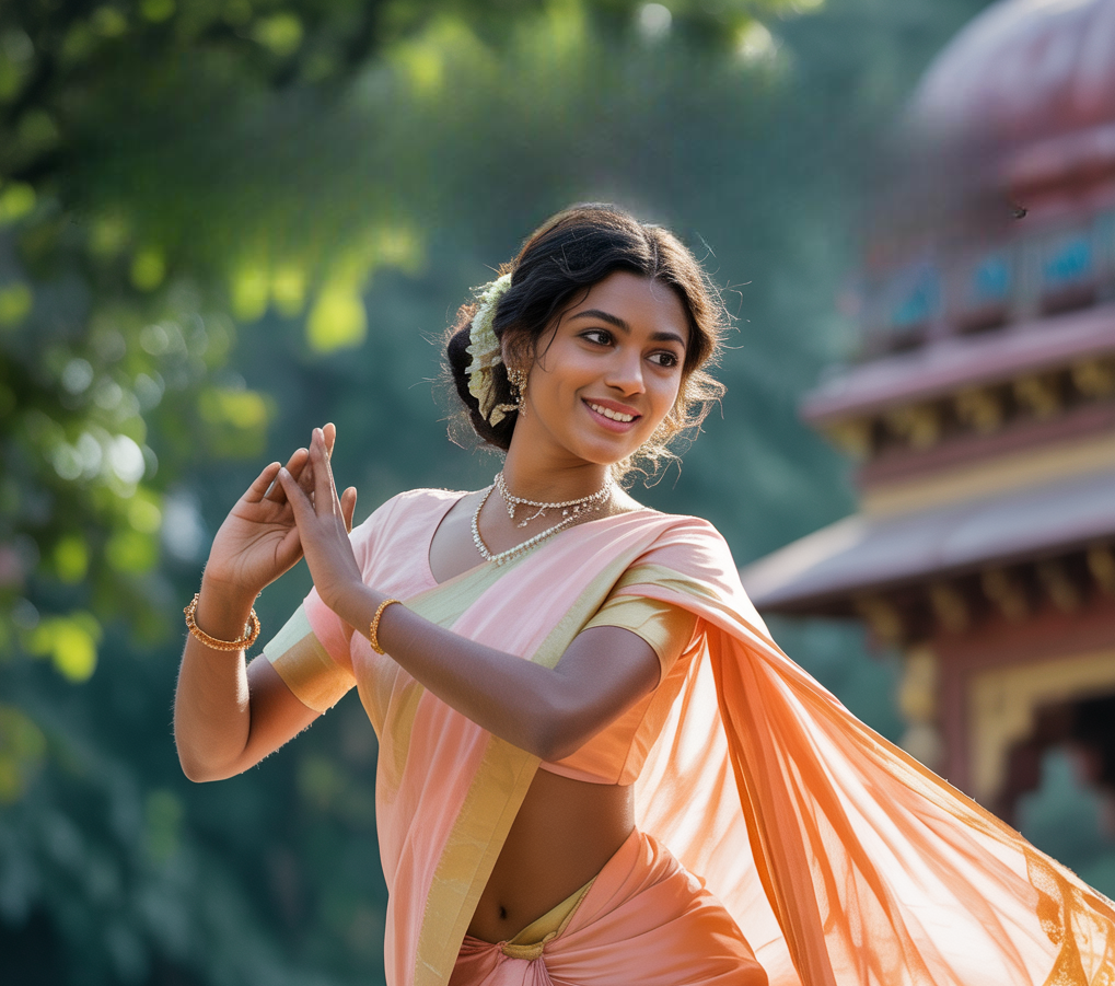 Изображение автора. Девушка индианка.