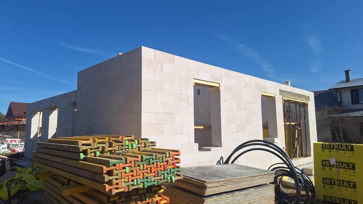 Пример кладочных работ Bavaria-Bau