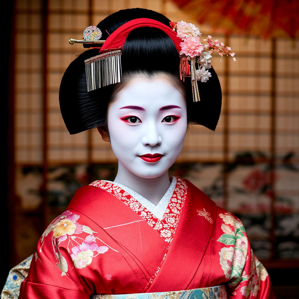 Первая женщина-гейша Касэн Есиваре. Изображение создано с помощью ИИ.