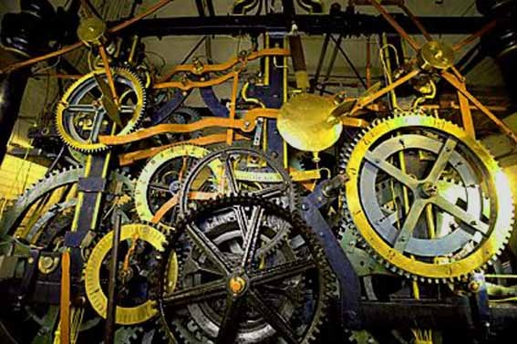 Внутреннее устройство часов на Спасской башне Кремля. Фото из открытого источника Интернета. 