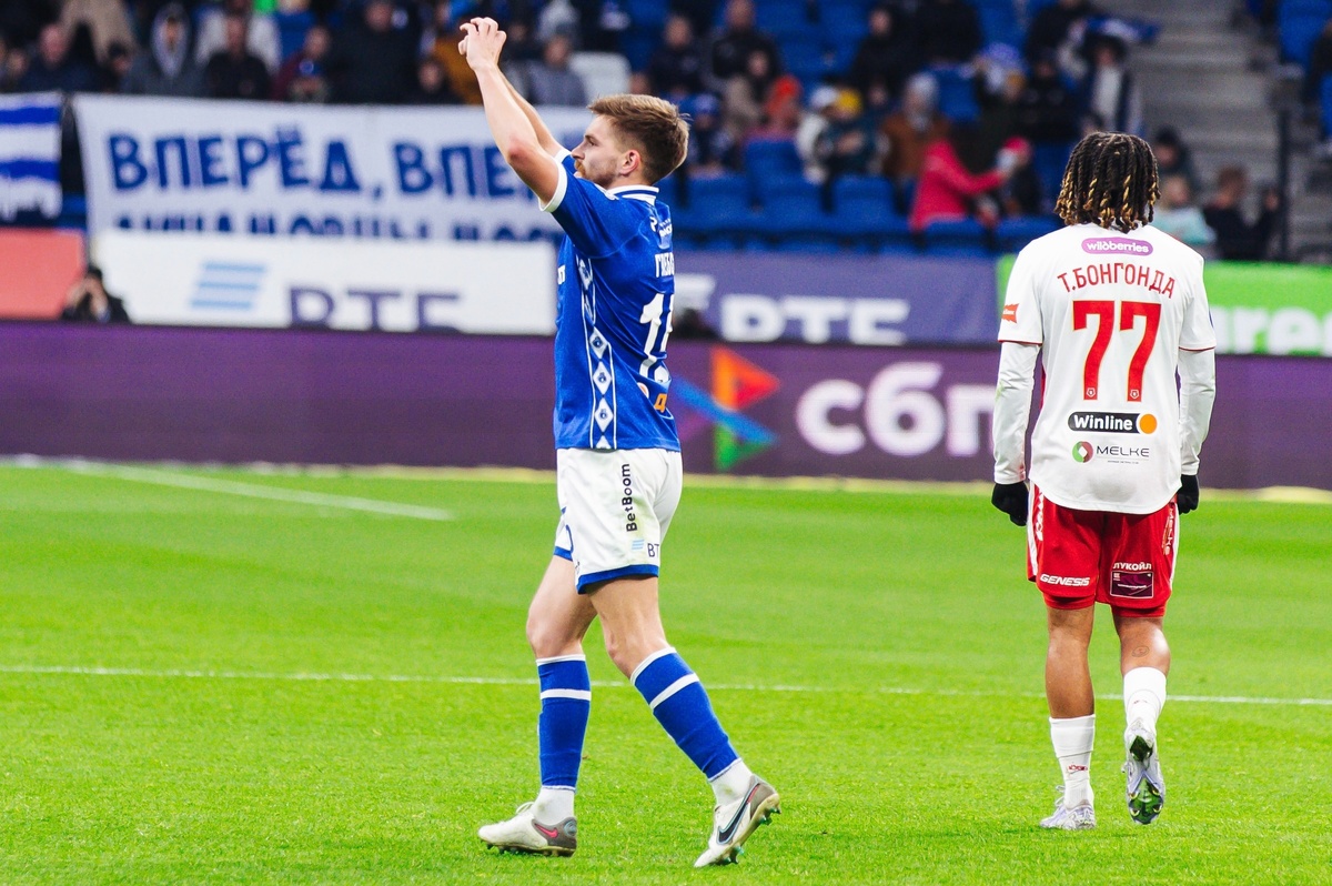 Данил Глебов стал лучшим игроком матча. Фото: ФК Динамо Москва