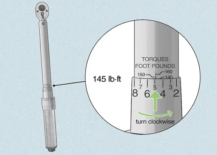 Рис 2: Пример динамометрического ключа.
