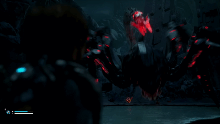 Gif картинка: "Модель совершает побег с поля боя"