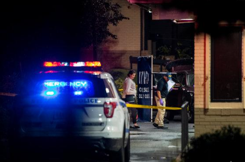 место преступления возле "Макдональдса"