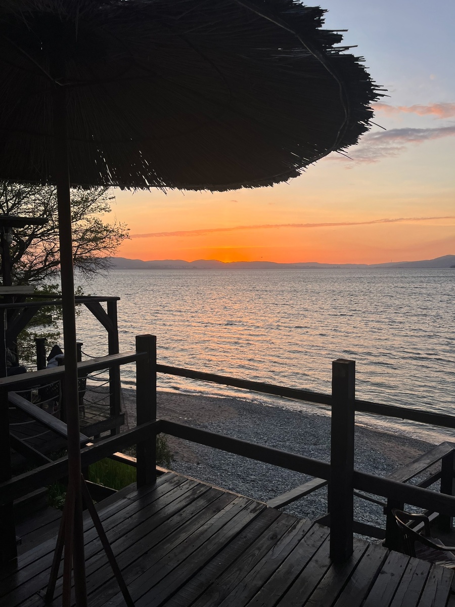 Кабардинка.Закат. База Милана.