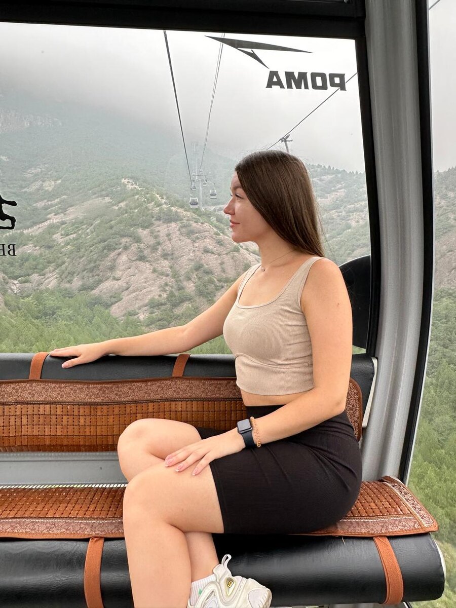 Подъем на канатной дороге