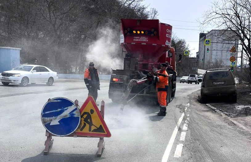 Фото: Ямочный ремонт на улицах Петропавловска-Камчатского / Администрация ПКГО