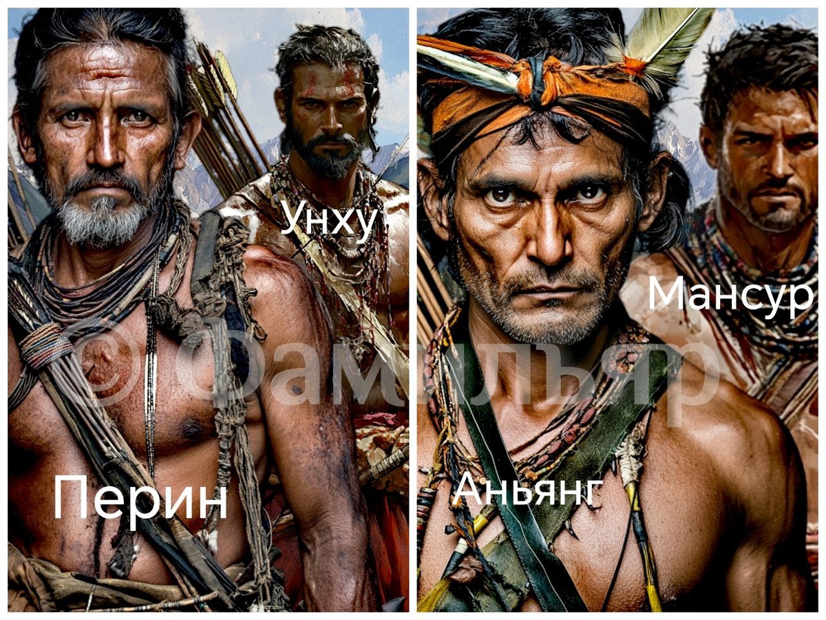 Автор: Ксения Фир. Охотники племени манси.