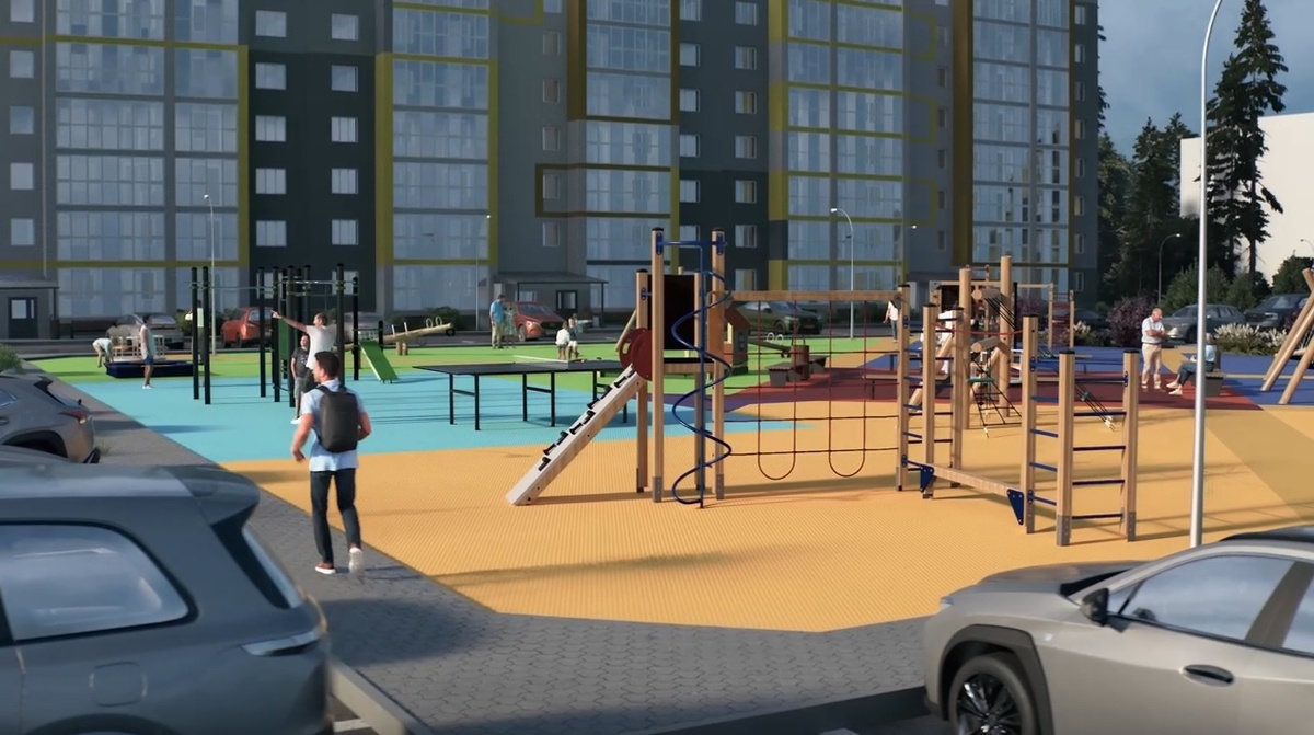 Проект двора на ул. Индустриальной