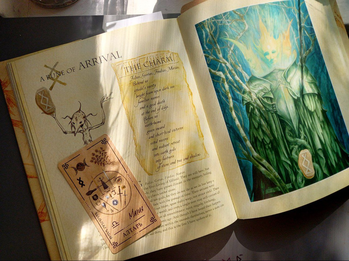 Материал взят из "The Runes of Elfland Книга", авторы:Ари Берк и Брайан Фрауд.