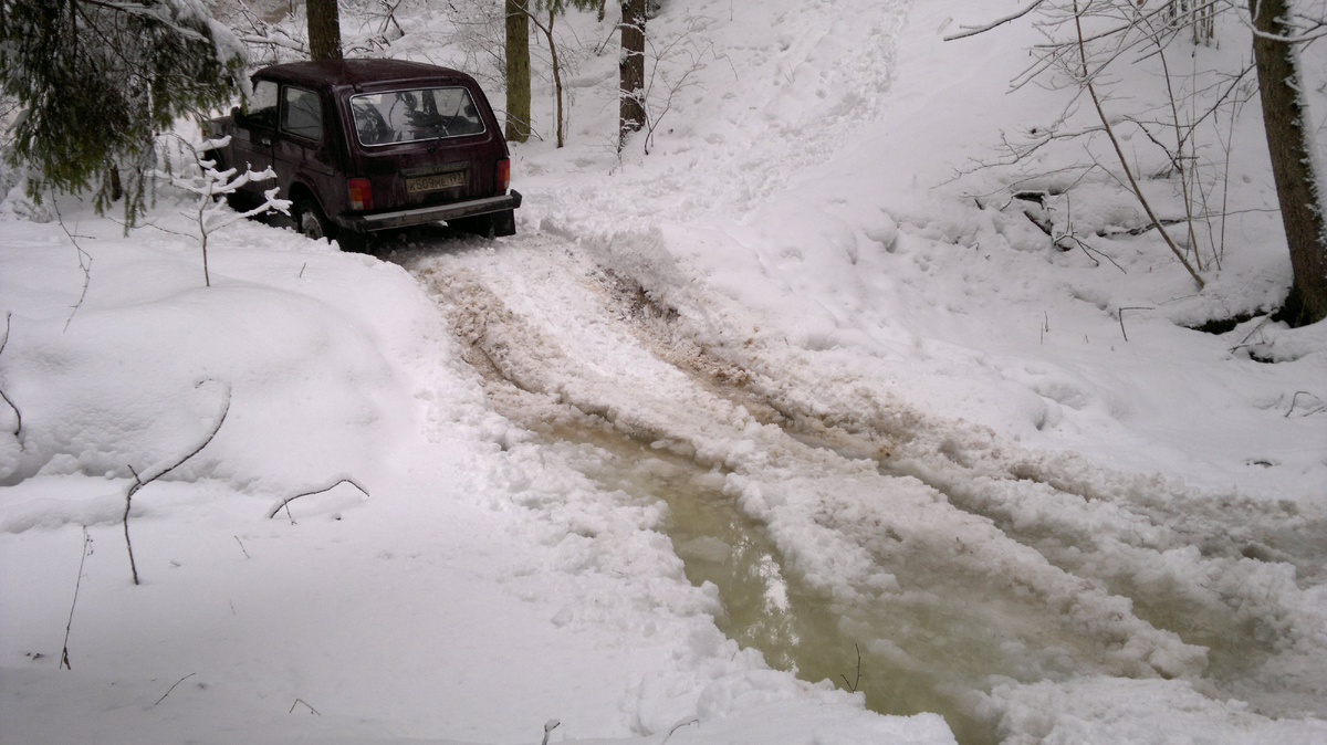 Нива на снегу