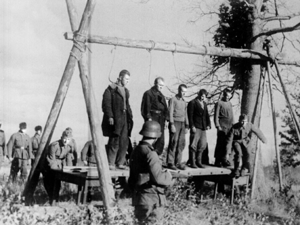 Казнь Советсских партизан. Осень 1941 года