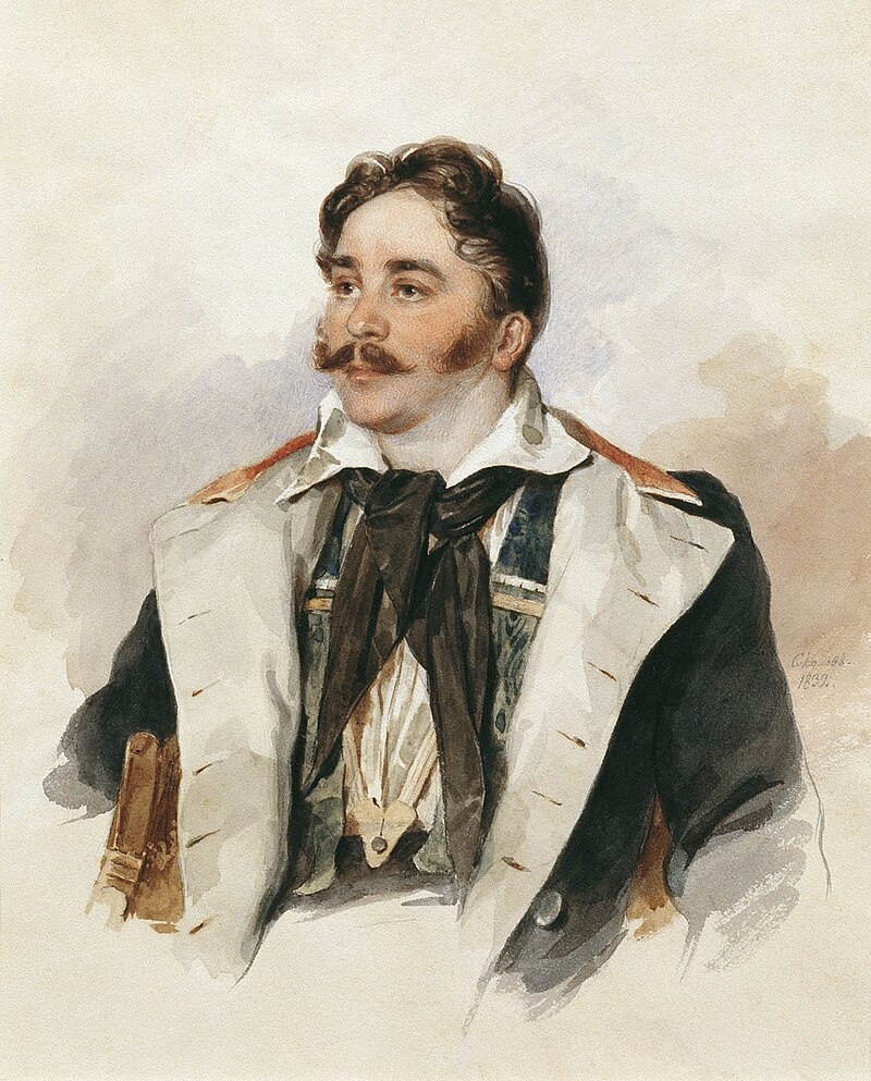Владимир Степанович Апраксин. 1832 г. Акварель П. Соколова