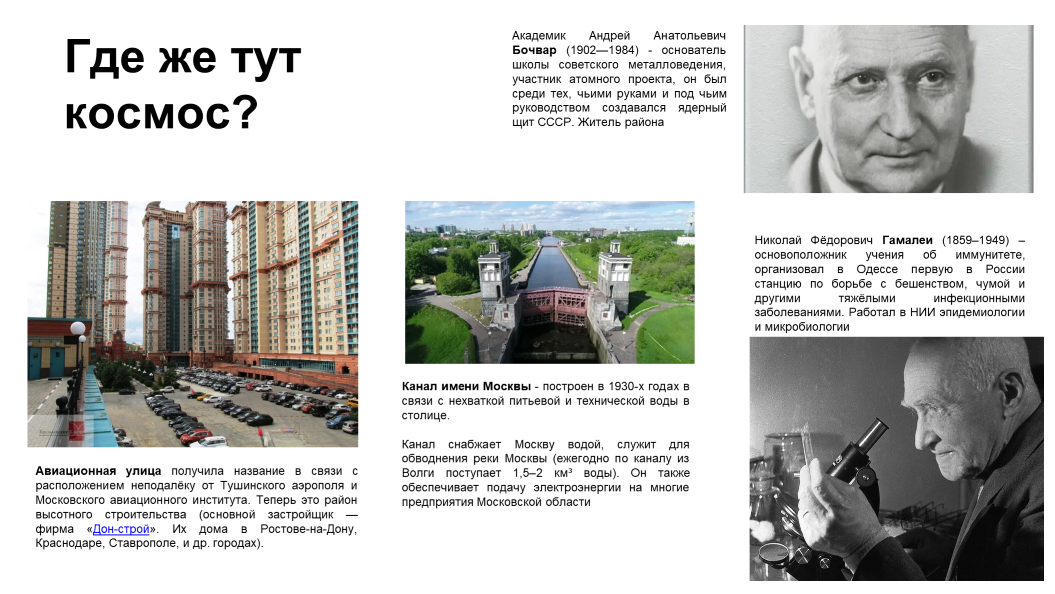 Космические улицы города