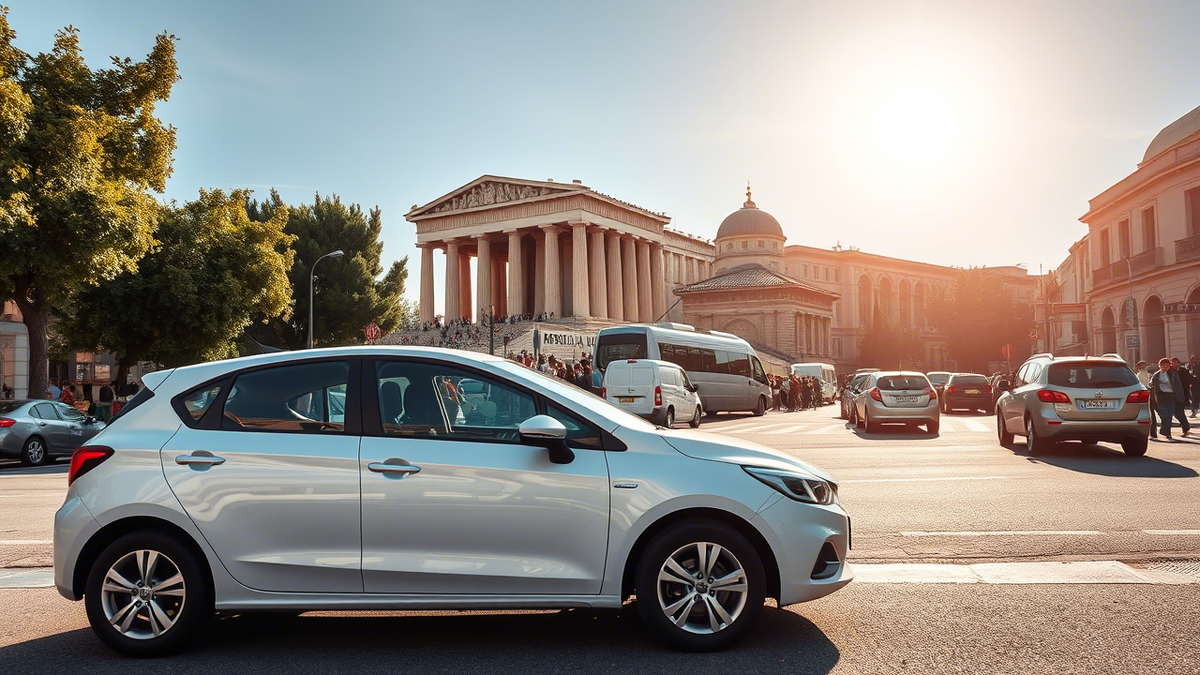 Арендованный автомобиль  в Афинах

