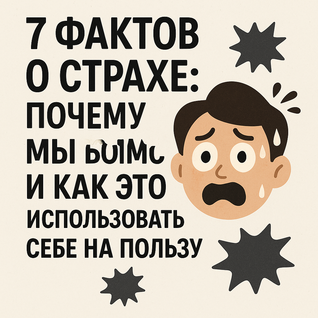 😱 7 фактов о страхе: почему мы боимся и как это использовать себе на пользу