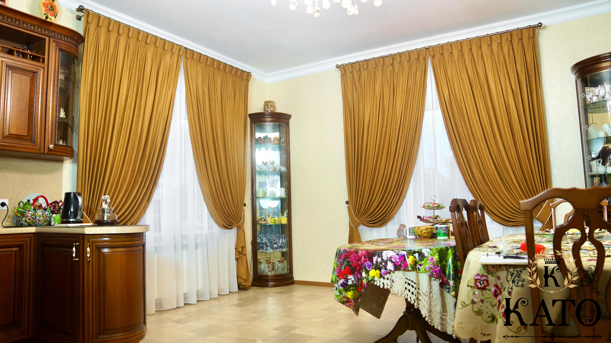 Как правильно выбрать шторы на кухню 