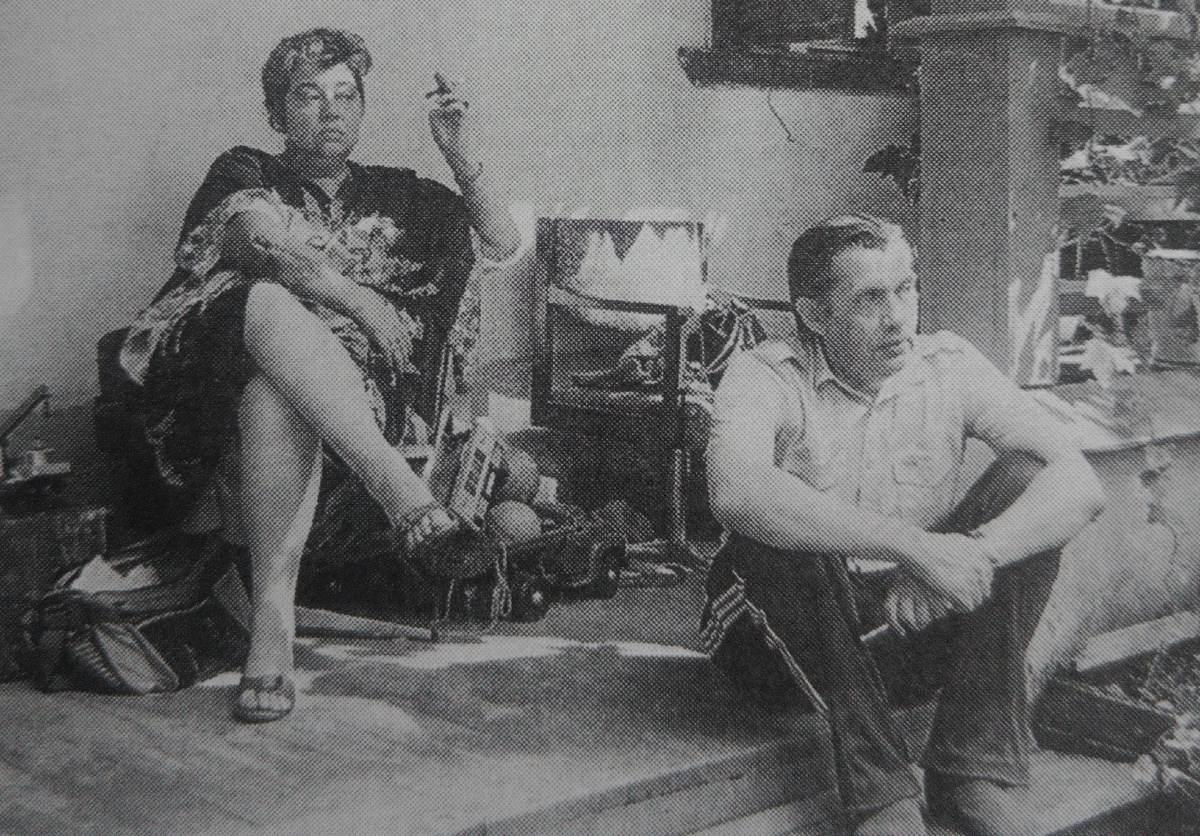 На даче у Рождественских в Переделкино. ( Фото из книги К. Рождественской "Жили-были, ели-пили")