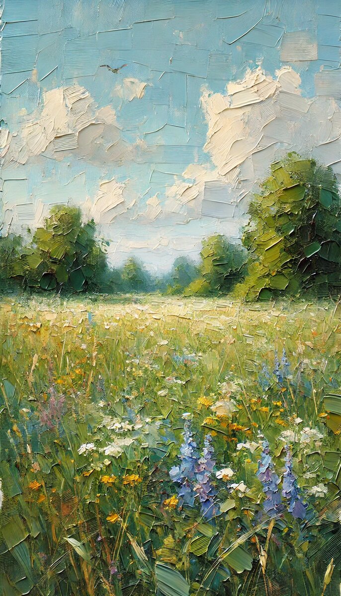 Прогулка по летнему полю