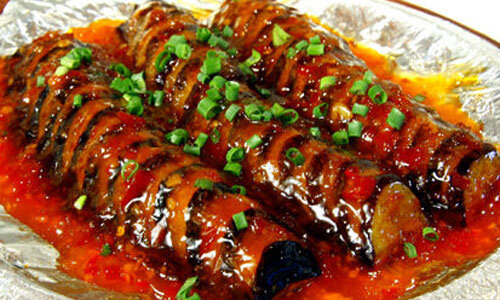 Фаршированные баклажаны «Чжацехе» (Китайская кухня)