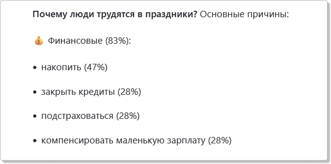 Эм... Странная математика - 131%? Но предположим - там можно было несколько вариантов выбирать (хотя смысл тогда такое процентами считать?)