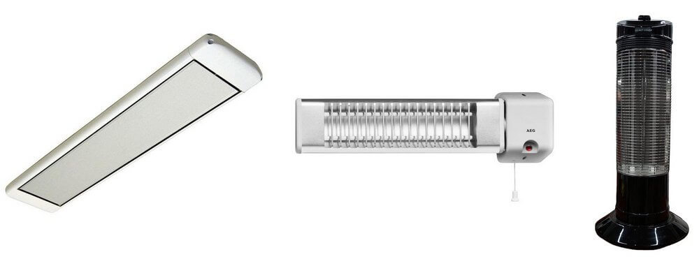 Инфракрасные обогреватели бывают потолочными, настенными и напольными