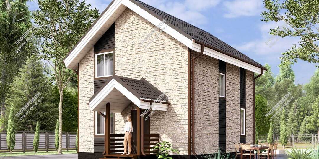 Проект дома «Алина»: компактный и функциональный дом из СИП панелей