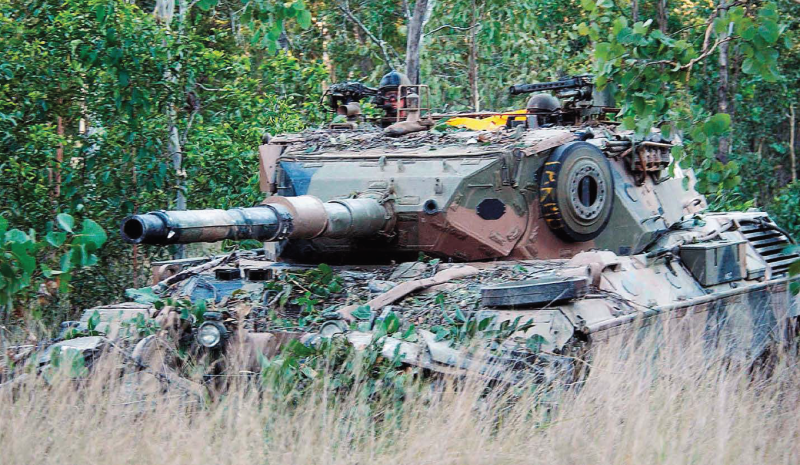 Танк Leopard AS1 со сварной башней сухопутных войск Австралии
