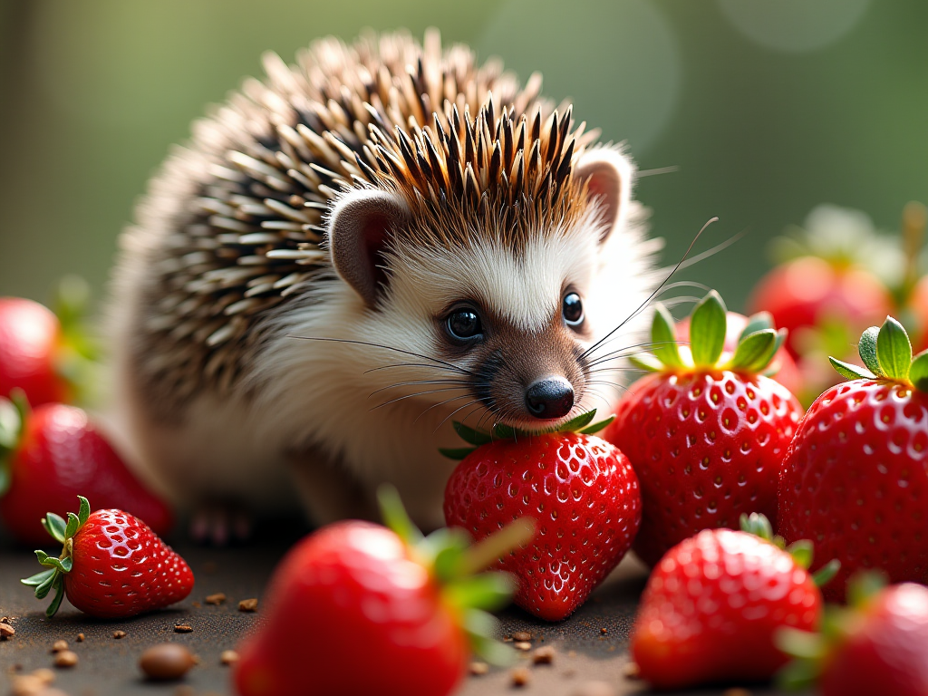 Ёжик защитит плоды от грызунов и гусениц, но сам может занести личинки паразитов. Создано ИИ.