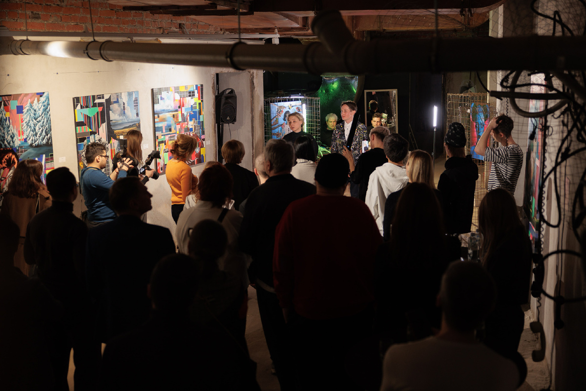 На открытии выставки Antonio Lebedef 