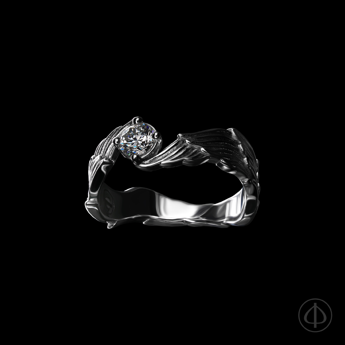 Кольцо из золота 585 с бриллиантом Арт.012