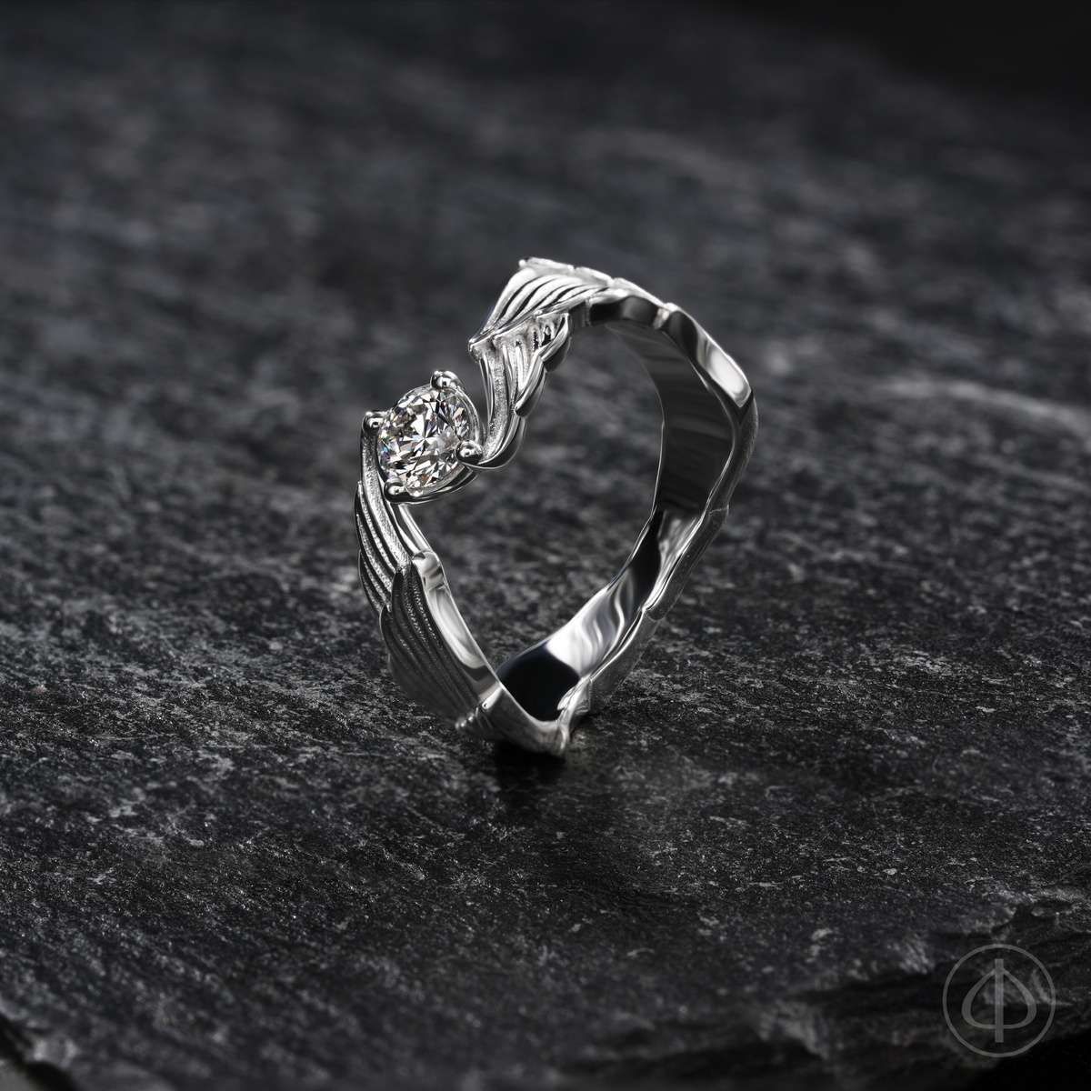 Кольцо из золота 585 с бриллиантом Арт.012