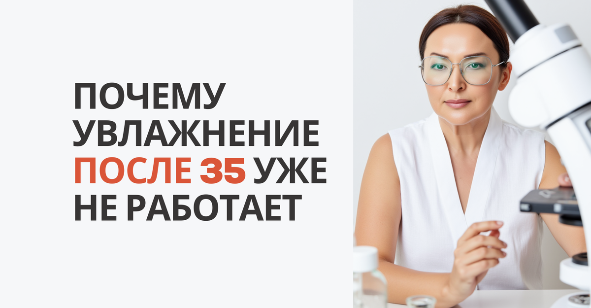 Почему увлажнение после 35 уже не работает и что действительно поддерживает кожу
