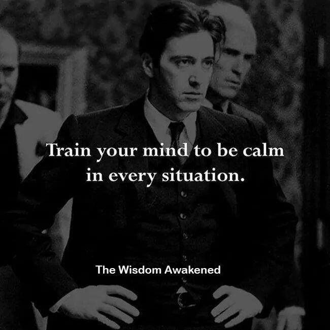 Тренируй свое сознание оставаться спокойным в любой ситуации 
