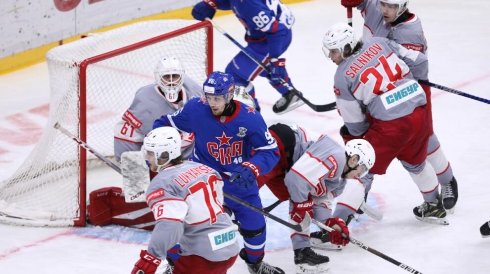    Молодежные «Спартак» и СКА сойдутся в финальной серии Кубка Харламова-2025. Фото: соцсети МХК «СКА-1946»