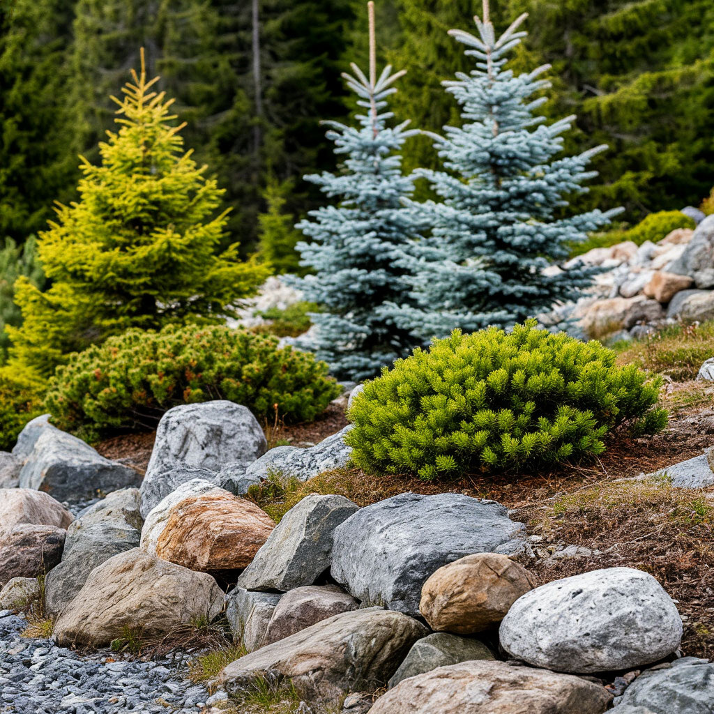 Натуральная альпийская горка где-нибудь в Карелии
