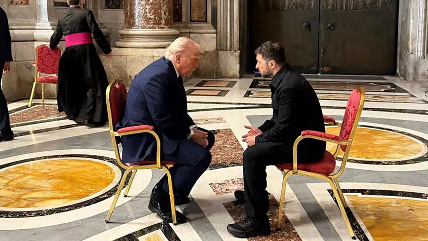 Встреча Трампа с Зеленским в Ватикане.