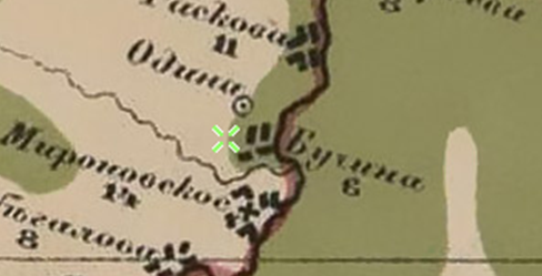 Фрагмент карты Стрельбицкого.