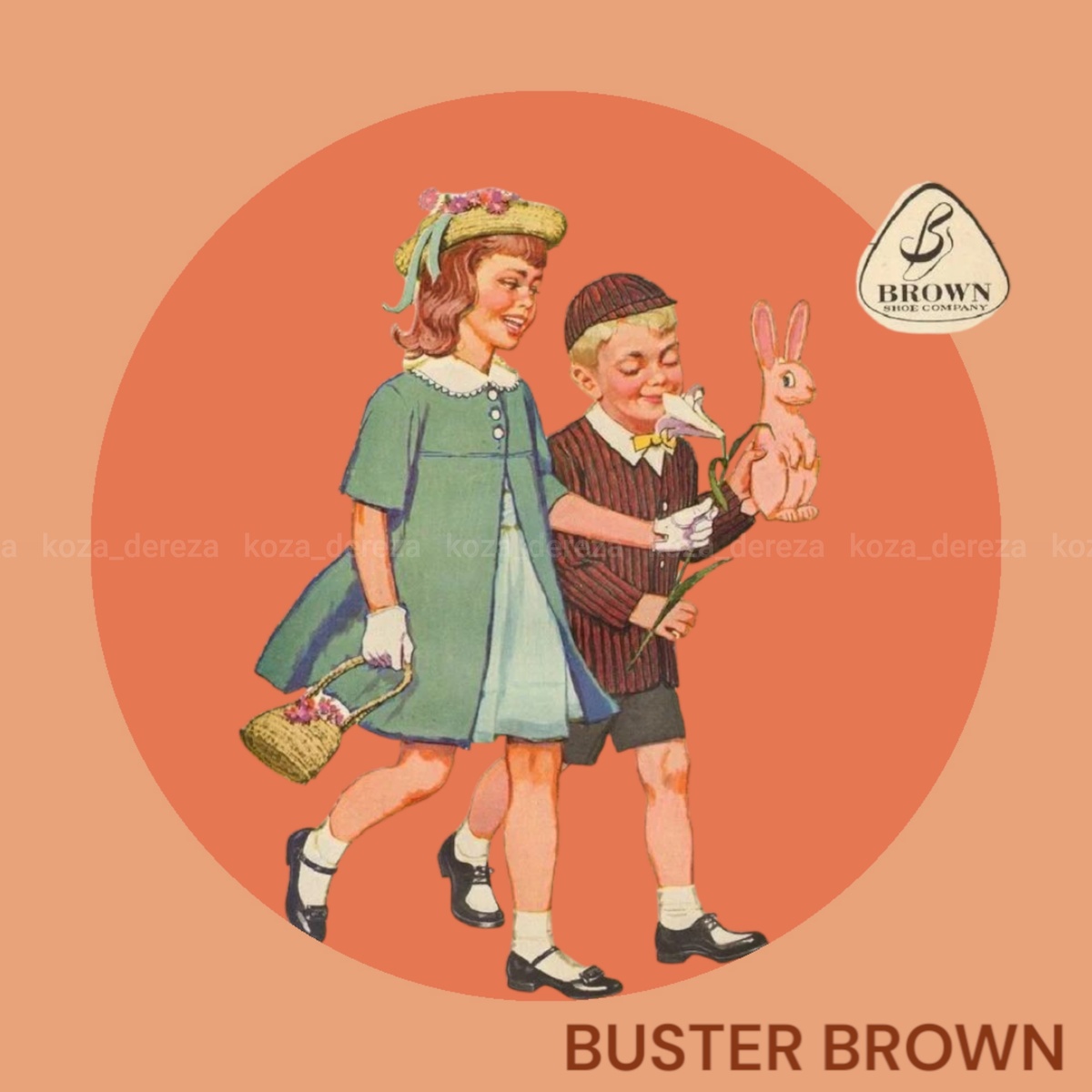 Иллюстрация из комикса Патрика Макмэна того самого комикса Бастер Браун и его сестра Мери Джейн.