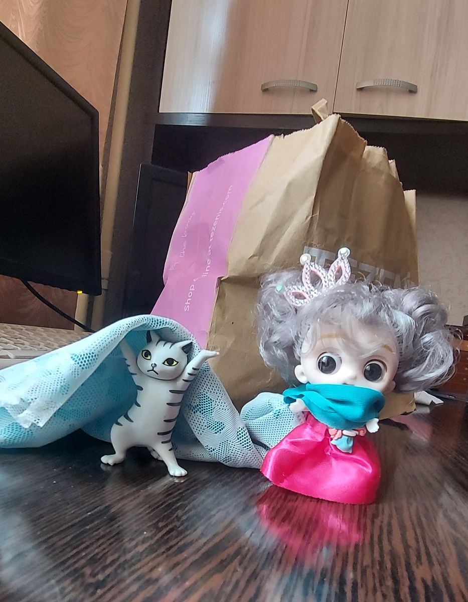 Алиса к приему подарков готова. Фото автора