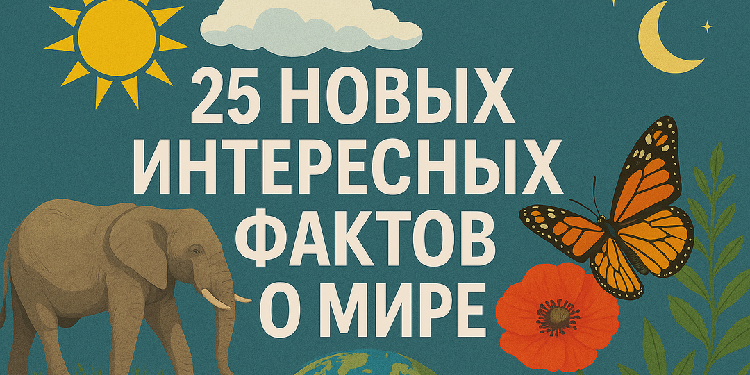 25 новых интересных фактов о мире