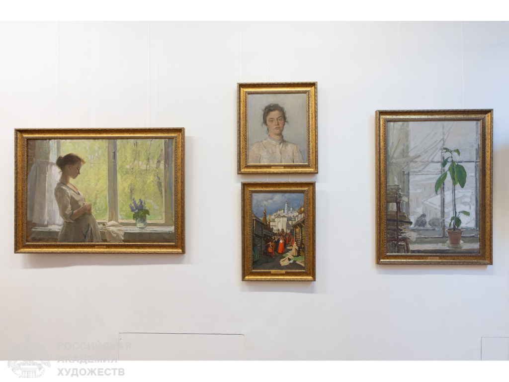 Фрагмент выставки «Адрес памяти - Воскресенское» в залах МВК РАХ Галерее искусств Зураба Церетели (Москва, Пречистенка, 19). Фото: Виктор Берёзкин, пресс-служба РАХ. 2025.