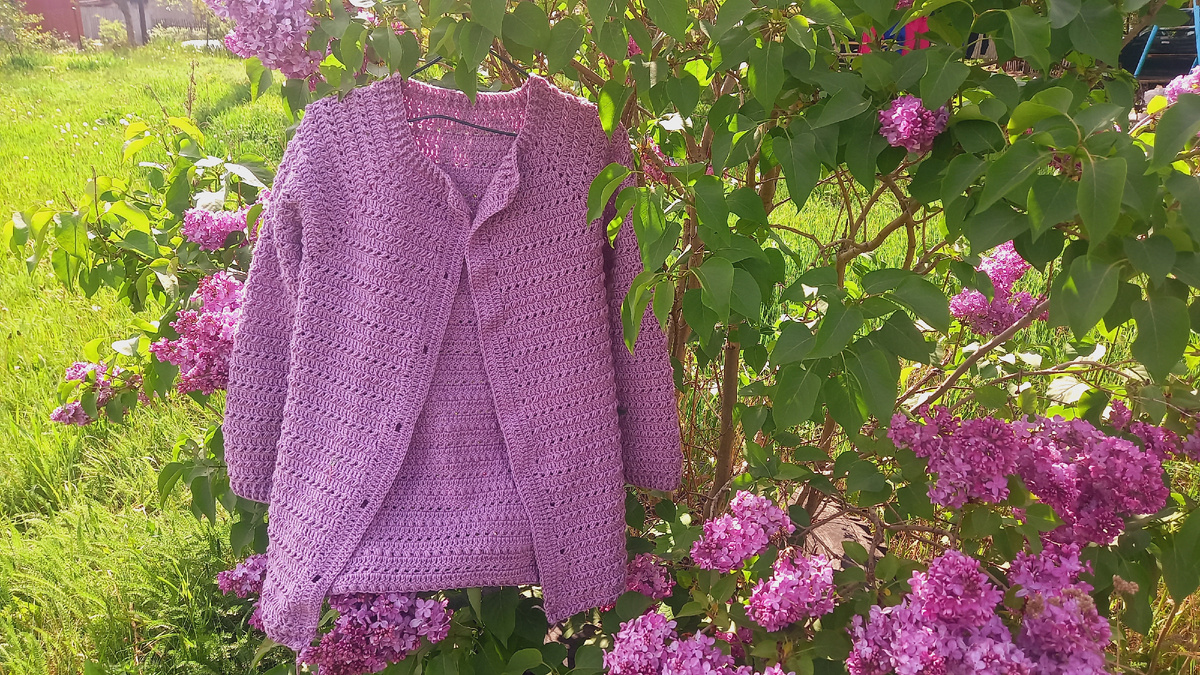 На прошлой неделе довязала джемпер дочери